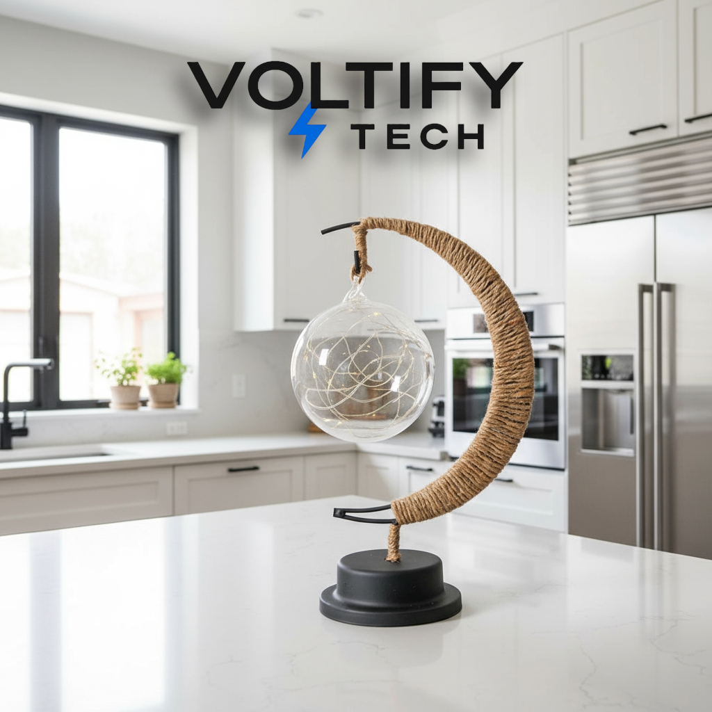 Voltify™ 3D Moon Lamp with Stand – LED Ambient Night Light