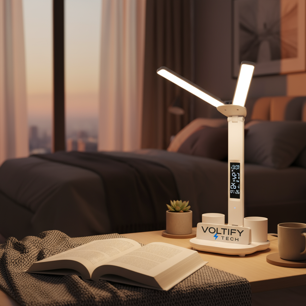 Bedside reading scene