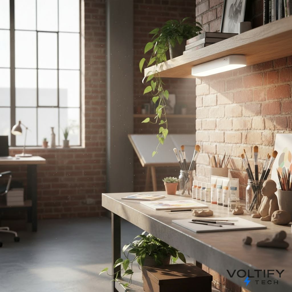 Creative studio workspace ad