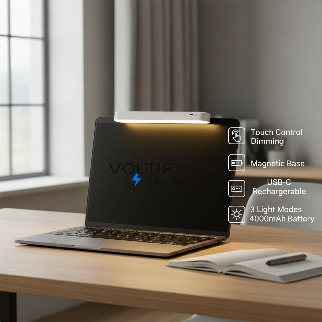 Voltify™ Magnetic Ambient Light Bar – Touch Control & Rechargeable