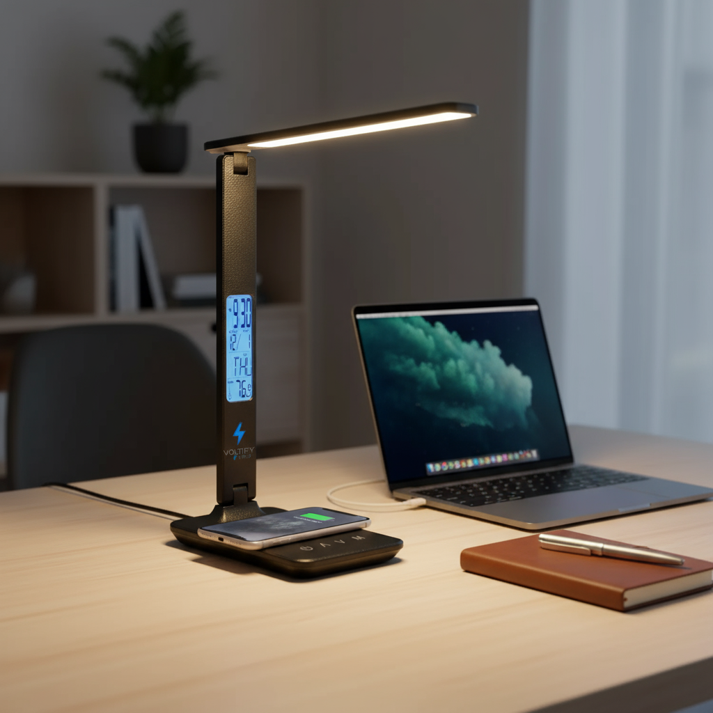 Home office desk setup